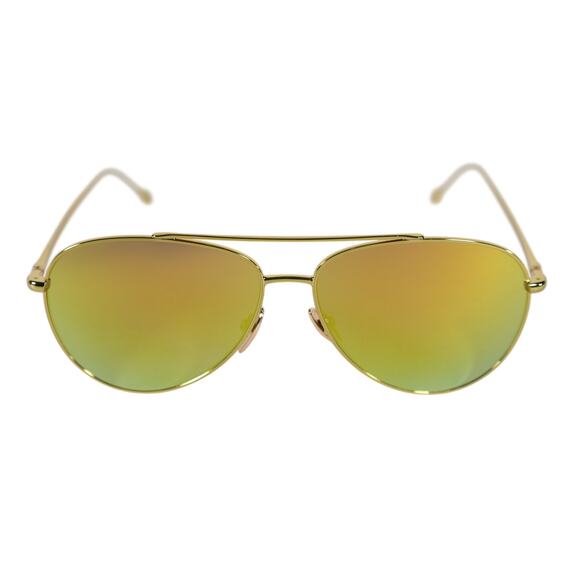 Isabel Marant Metal Aviator Sunglasses - Yellow Gold / Yellow Mirror - NWT main image 6